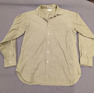 Men's J. Crew Long Sleeve Button Down Shirt Green M